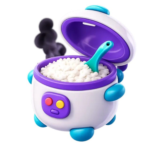 ภาพประกอบคำว่า rice cooker (หม้อหุงข้าว)