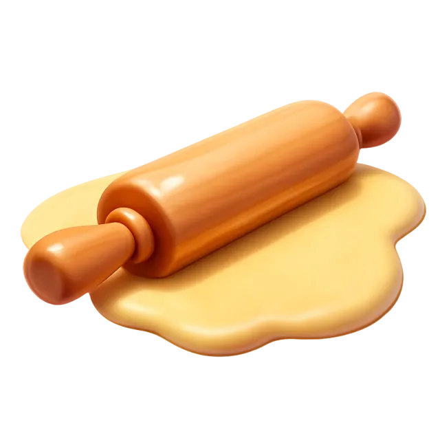 ภาพประกอบคำว่า rolling pin (ไม้นวดแป้ง / ไม้คลึงแป้ง)