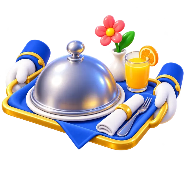 ภาพประกอบคำว่า room service (รูมเซอร์วิส (สั่งอาหารถึงห้อง))