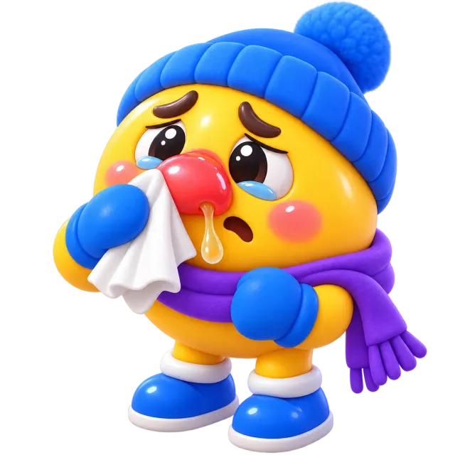 ภาพประกอบคำว่า runny nose (น้ำมูกไหล)