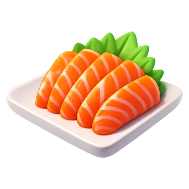 ภาพประกอบคำว่า sashimi (ปลาดิบ (ซาชิมิ))