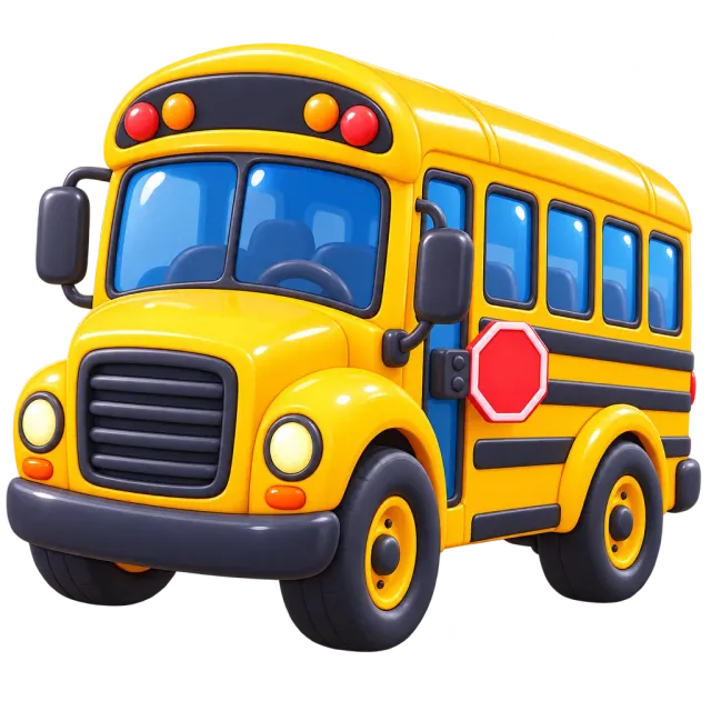 ภาพประกอบคำว่า school bus (รถโรงเรียน)