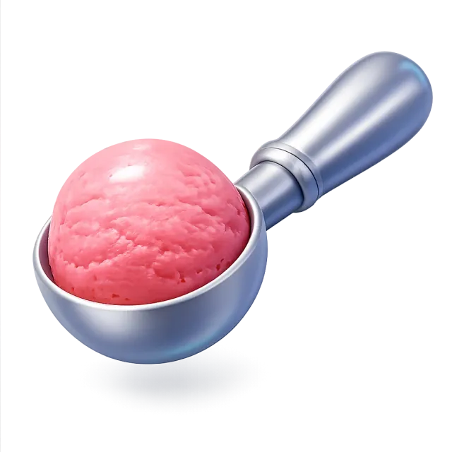 ภาพประกอบคำว่า scoop (ไอศกรีมหนึ่งลูก (หนึ่งสกูป))