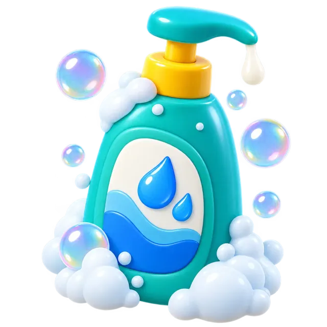 ภาพประกอบคำว่า shampoo (แชมพู / ยาสระผม)