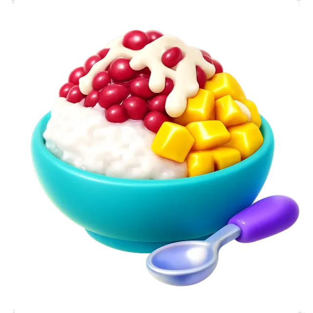 ภาพประกอบคำว่า shaved ice (น้ำแข็งไส)