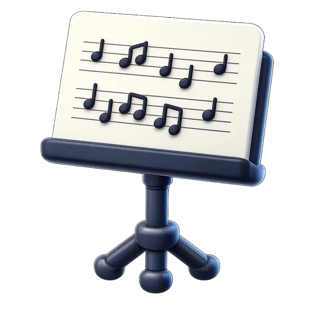 ภาพประกอบคำว่า sheet music (โน้ตเพลง)