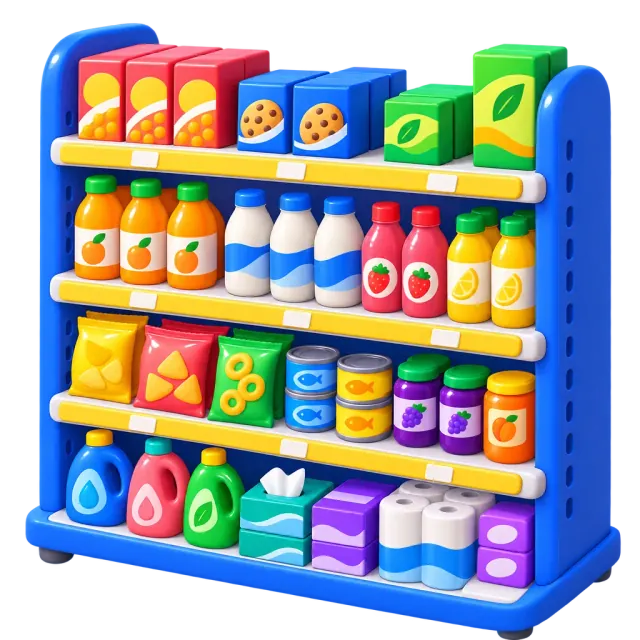 ภาพประกอบคำว่า shelf (ชั้นวางของ)