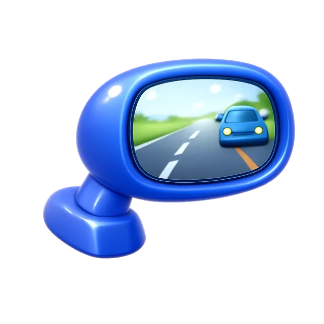 ภาพประกอบคำว่า side mirror (กระจกมองข้าง)