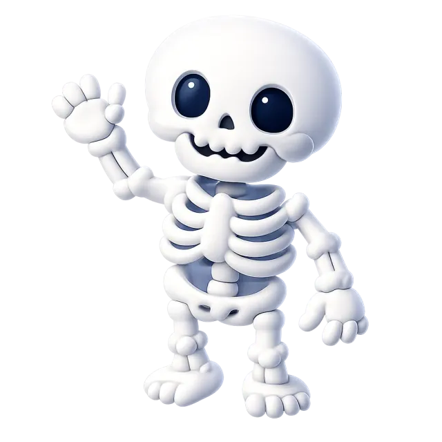 ภาพประกอบคำว่า skeleton (โครงกระดูก)