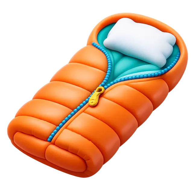 ภาพประกอบคำว่า sleeping bag (ถุงนอน)