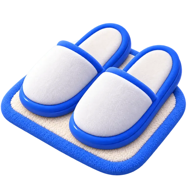 ภาพประกอบคำว่า slippers (รองเท้าแตะใส่ในห้อง / สลิปเปอร์)