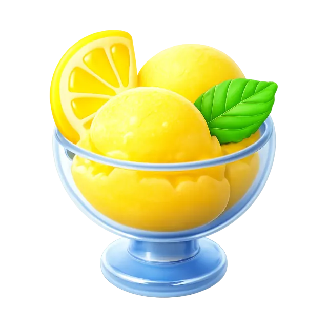 ภาพประกอบคำว่า sorbet (ซอร์เบต์ (ไอศกรีมผลไม้ไม่มีนม))