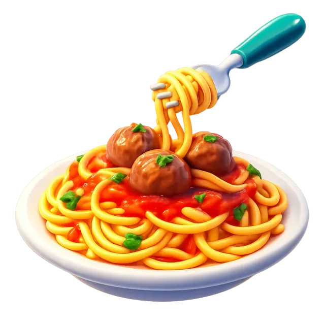 ภาพประกอบคำว่า spaghetti (สปาเกตตี)