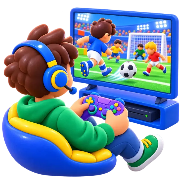 ภาพประกอบคำว่า sports game (เกมกีฬา)