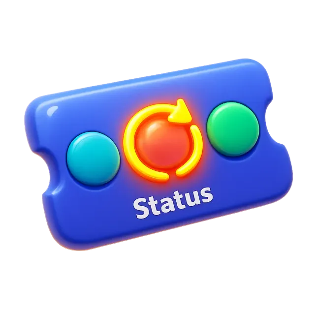 ภาพประกอบคำว่า status (สถานะ (ของเรื่อง/คำสั่งซื้อ))
