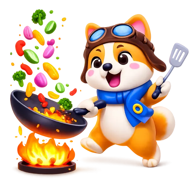 ภาพประกอบคำว่า stir-fry (ผัด)