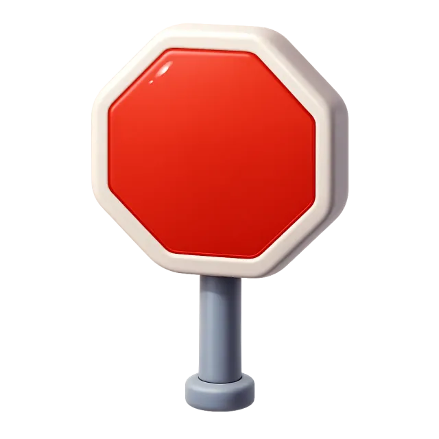 ภาพประกอบคำว่า stop sign (ป้ายหยุด)
