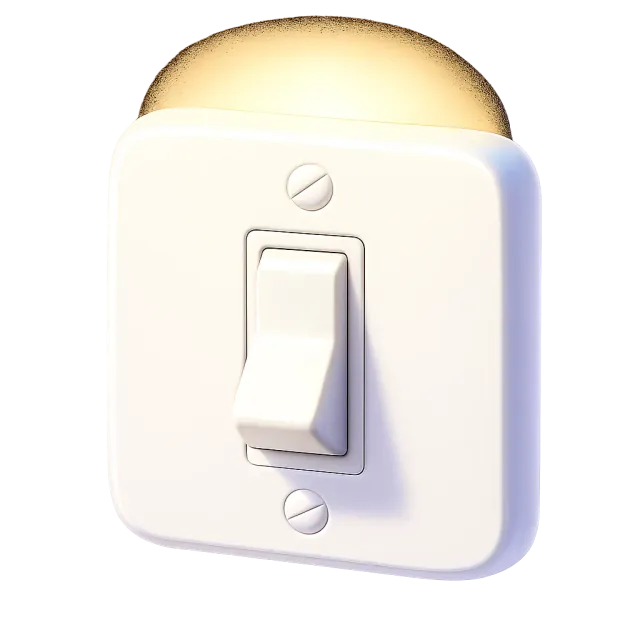 ภาพประกอบคำว่า switch (สวิตช์ไฟ)
