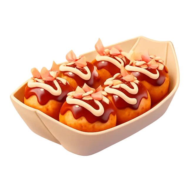 ภาพประกอบคำว่า takoyaki (ทาโกะยากิ)