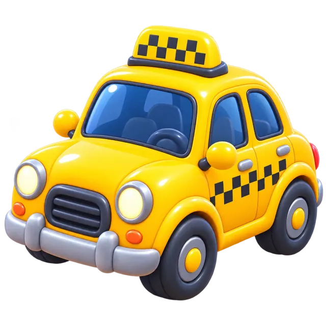 ภาพประกอบคำว่า taxi (แท็กซี่)