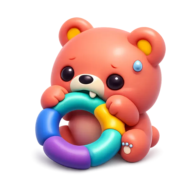 ภาพประกอบคำว่า teething (ฟันขึ้น (ทารก))