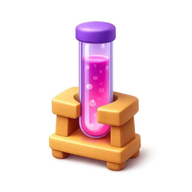 ภาพประกอบคำว่า test tube (หลอดทดลอง)