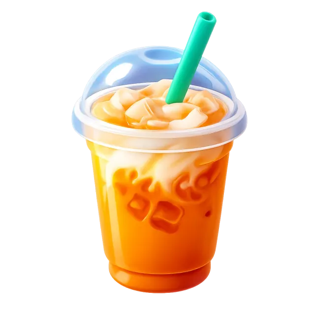 ภาพประกอบคำว่า Thai tea (ชาไทย / ชาเย็น)