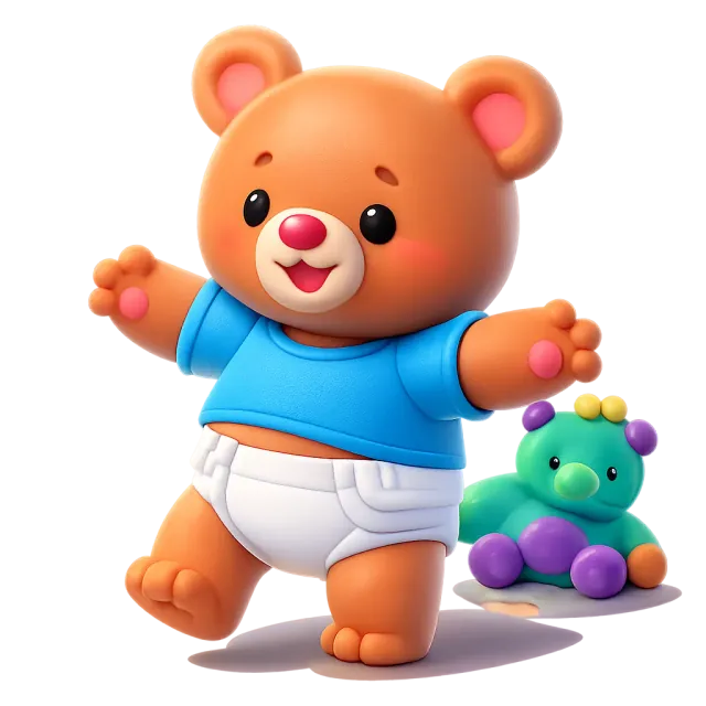 ภาพประกอบคำว่า toddler (เด็กวัยหัดเดิน (1–3 ขวบ))