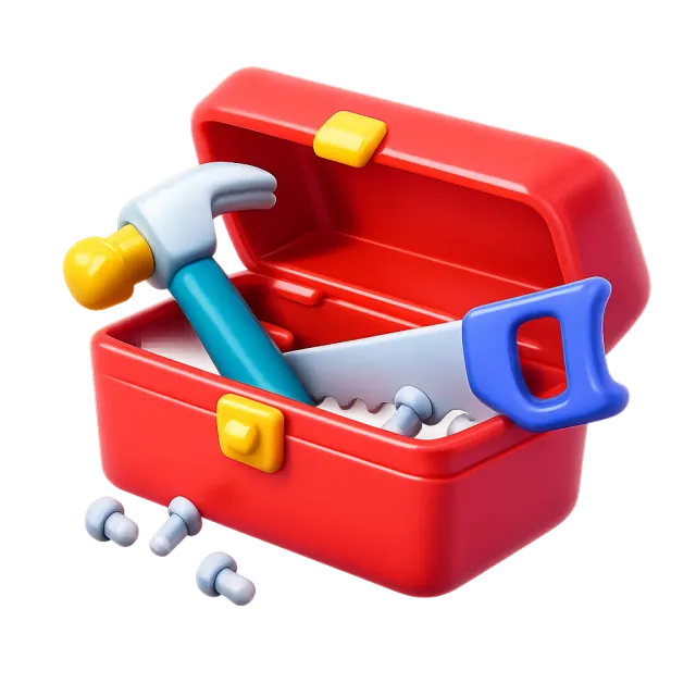 ภาพประกอบคำว่า toolbox (กล่องเครื่องมือ)