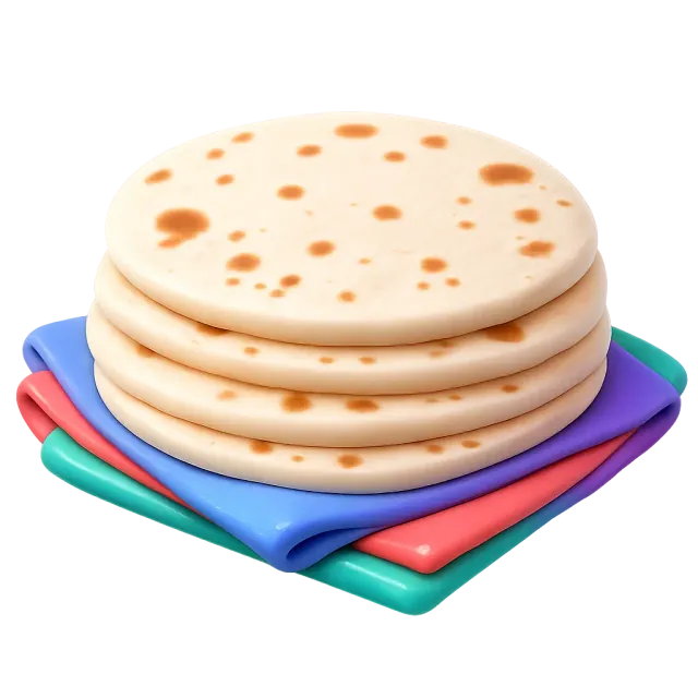 ภาพประกอบคำว่า tortilla (แป้งตอร์ตียา)