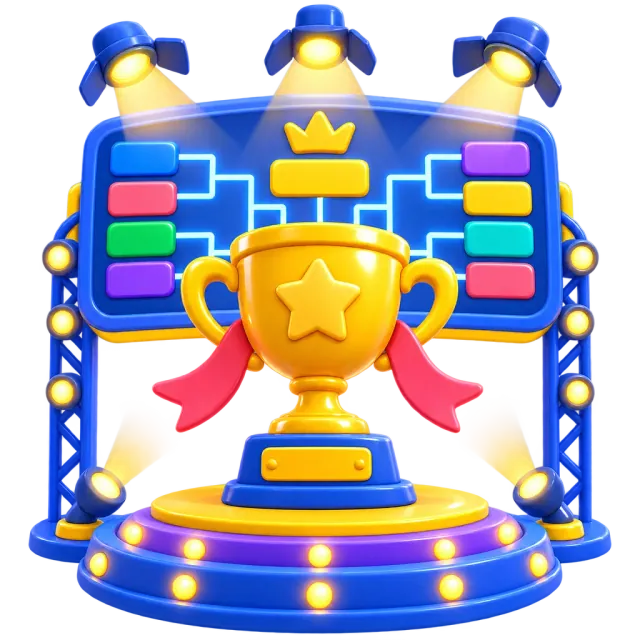 ภาพประกอบคำว่า tournament (ทัวร์นาเมนต์ / การแข่งขัน)