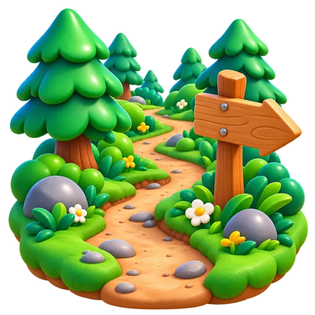 ภาพประกอบคำว่า trail (เส้นทางเดินป่า)