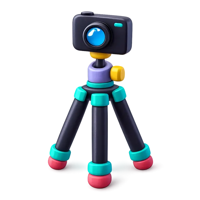ภาพประกอบคำว่า tripod (ขาตั้งกล้อง)