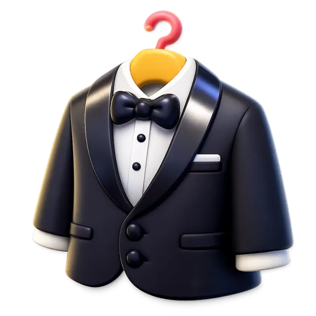 ภาพประกอบคำว่า tuxedo (ชุดทักซิโด้ (สูทออกงาน))