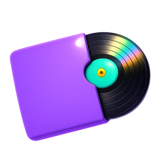 ภาพประกอบคำว่า vinyl (แผ่นเสียง)