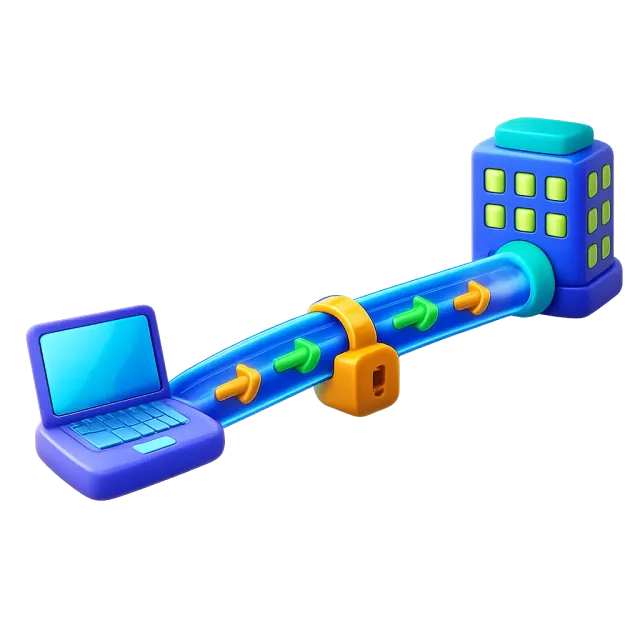 ภาพประกอบคำว่า VPN (เครือข่ายส่วนตัวเสมือน / อุโมงค์เน็ตที่ปลอดภัย)