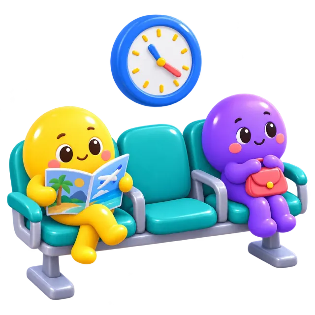 ภาพประกอบคำว่า waiting room (ห้องรอตรวจ)
