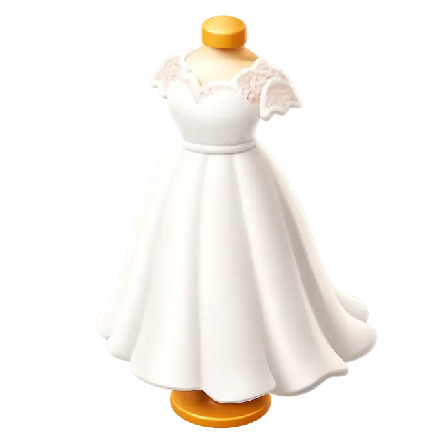 ภาพประกอบคำว่า wedding gown (ชุดแต่งงานเจ้าสาว)