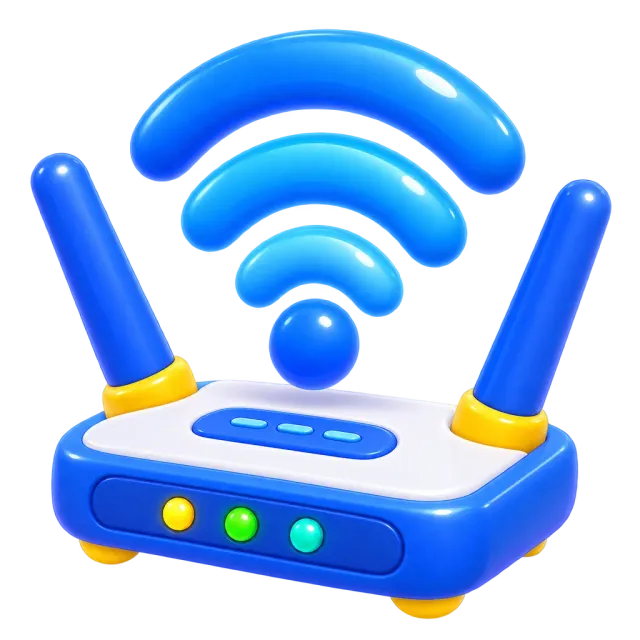 ภาพประกอบคำว่า Wi-Fi (ไวไฟ / อินเทอร์เน็ตไร้สาย)