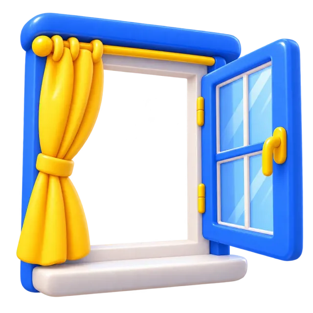 ภาพประกอบคำว่า window (หน้าต่าง)