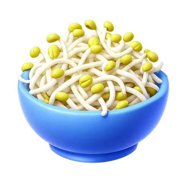 ภาพประกอบคำว่า bean sprouts (ถั่วงอก)