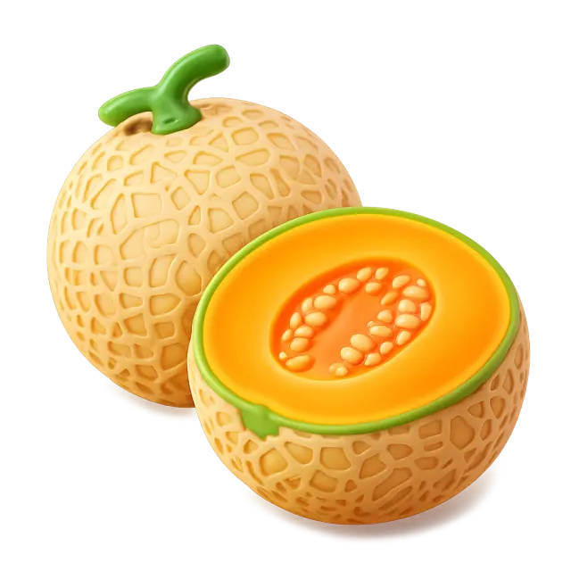 ภาพประกอบคำว่า cantaloupe (แคนตาลูป (เนื้อสีส้ม))