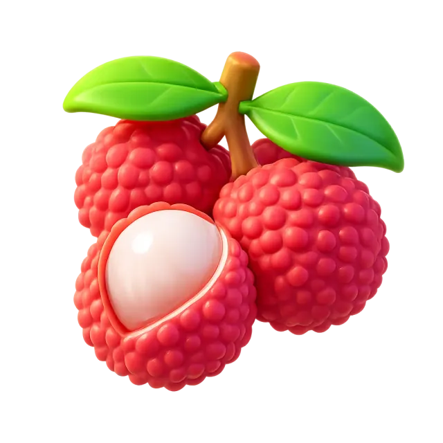 ภาพประกอบคำว่า lychee (ลิ้นจี่)