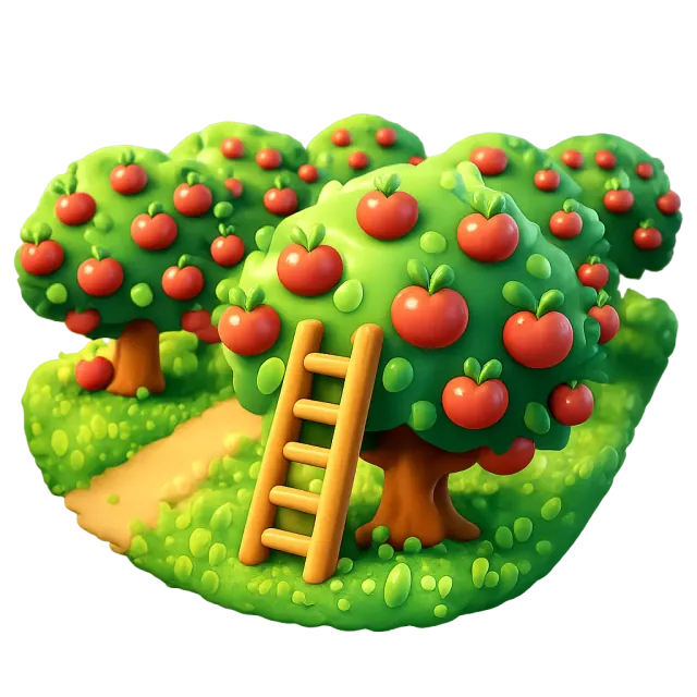 ภาพประกอบคำว่า orchard (สวนผลไม้)