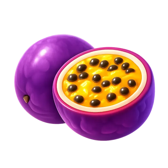ภาพประกอบคำว่า passion fruit (เสาวรส)