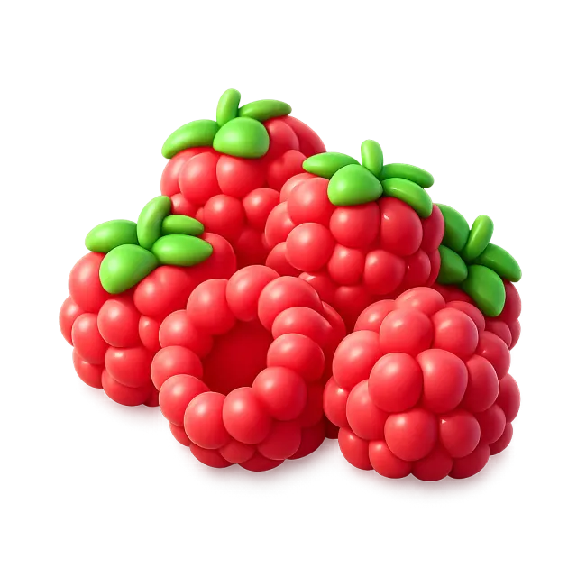 ภาพประกอบคำว่า raspberry (ราสเบอร์รี่)